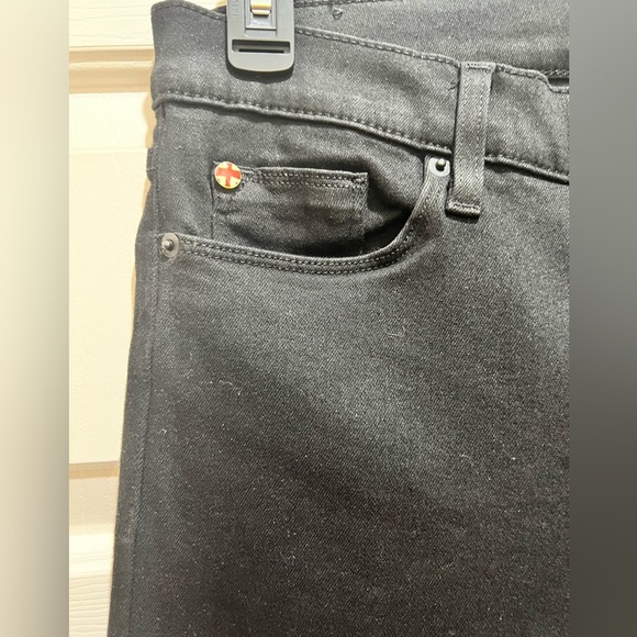 Hudson Krista Ankle Supper Skinny Jeans, size 30, color is dark black. - Picture 9 of 14